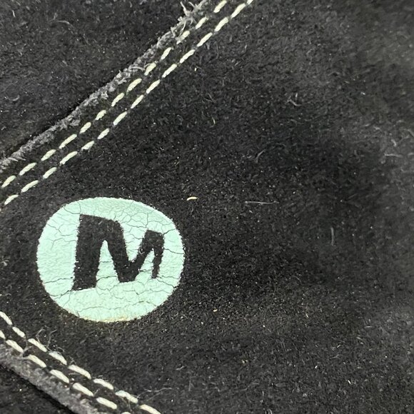 Merrell Jungle Moc Black Suede Leather Faux Fur Select Dry Winter Boots Kids 7 - Picture 5 of 16